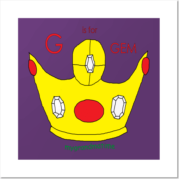 G is for GEM Wall Art by mygrandmatime